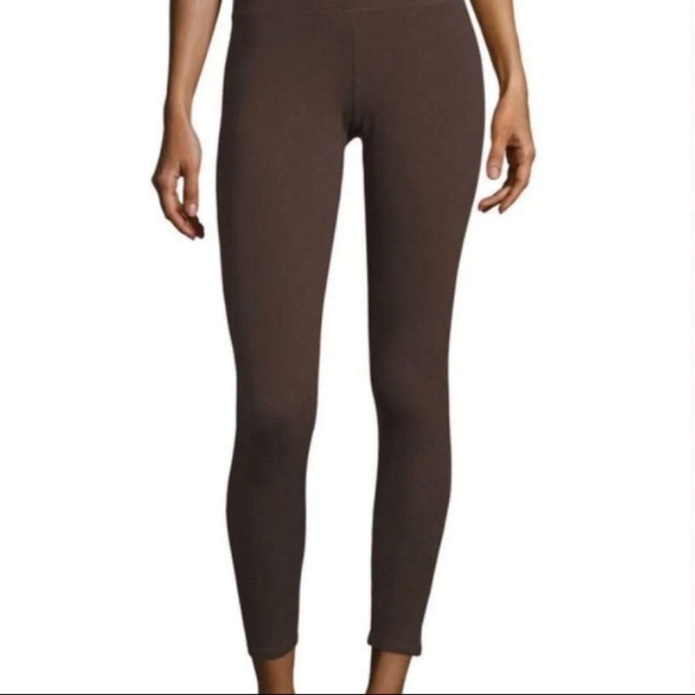 Eileen Fisher Chocolate Brown Ankle Leggings